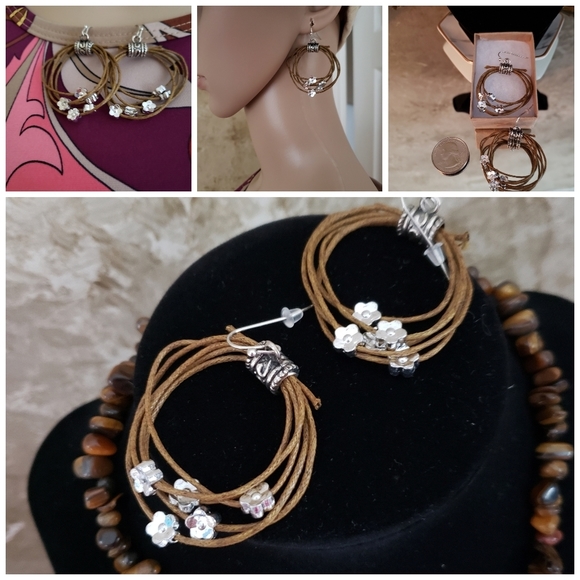 Tigers Eye Necklace Authentic & hand-made Earrings to match New - Picture 3 of 6